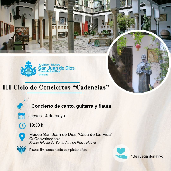 14 de mayo concierto en el Museo San Juan de Dios 